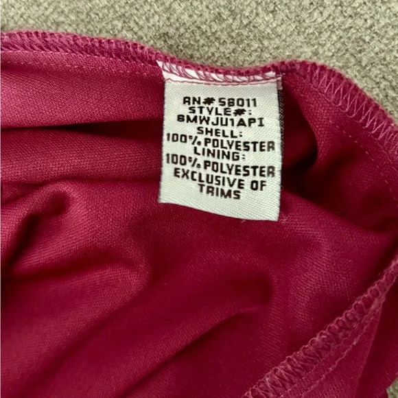 NWOT Melrose Bridal Burgundy Wine Sleeveless Empire Waist Bridesmaid Dress - Picture 12 of 12